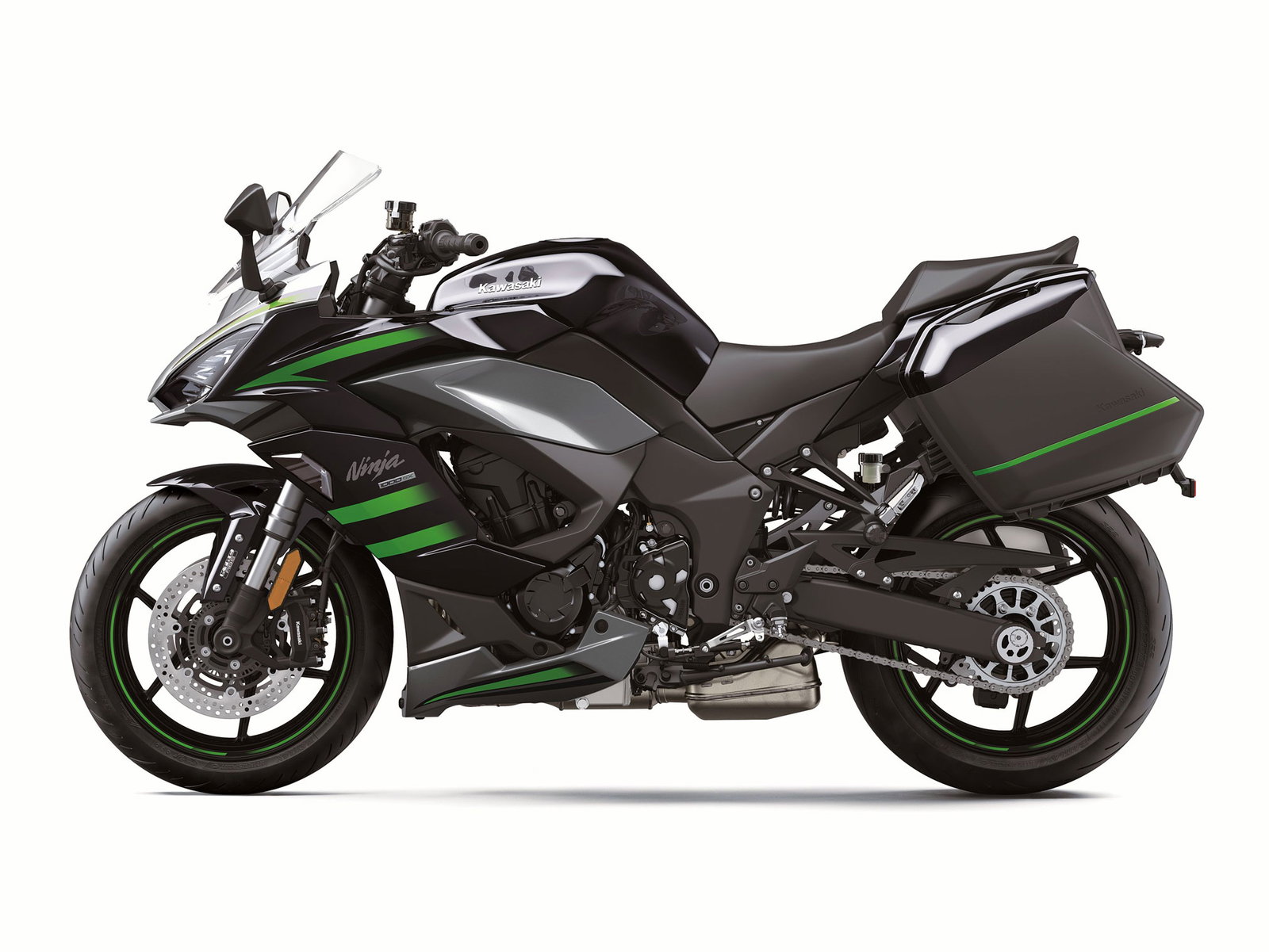 【2020〜2024】Ninja1000SX サイドカウル(グレー) 左側 New 2024 Kawasaki Ninja 1000SX ABS Metallic Matte Graphite Gray